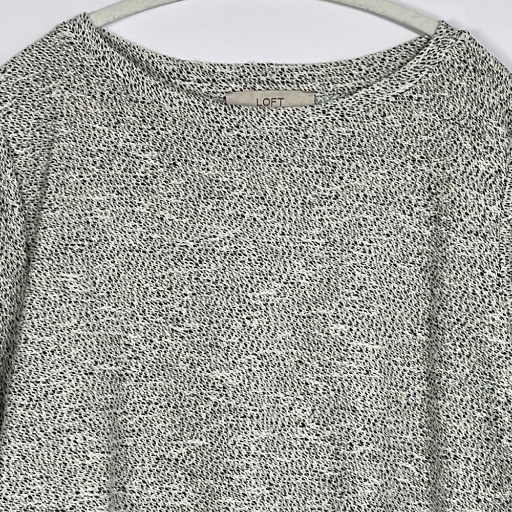 LOFT Boucle Tunic Sweatshirt, Large - Picture 3 of 10